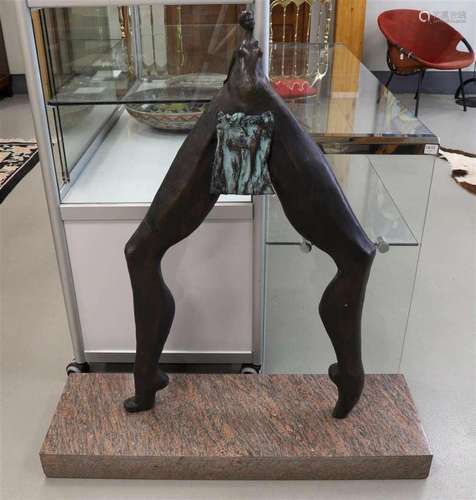 Brandon, John (1951-2007) 'Tough woman', bronze obje...