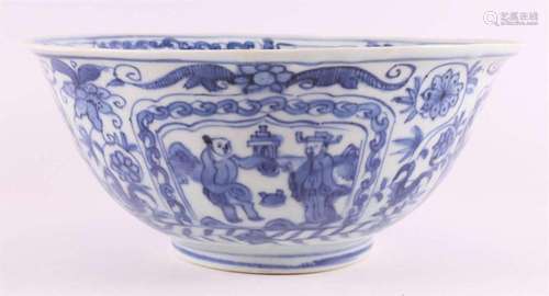 A blue/white porcelain bowl, China, Transition, Chongzheng, ...