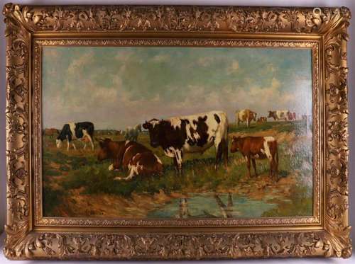 Dutch school, early 20th century 'Cows in landscape'...