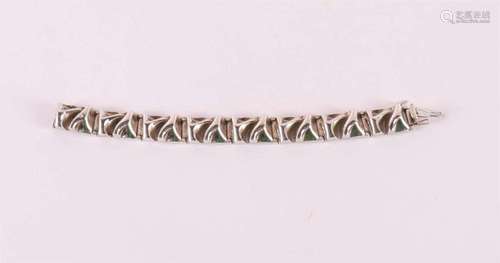 A first grade silver design link bracelet marked AKT, Finlan...