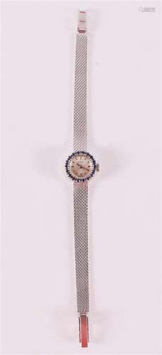 A women's wristwatch in a 14 kt white gold case with 20 ...