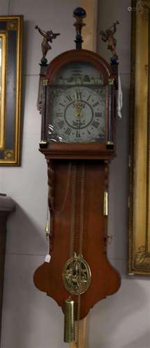 A tail clock, Friesland, 19th century.