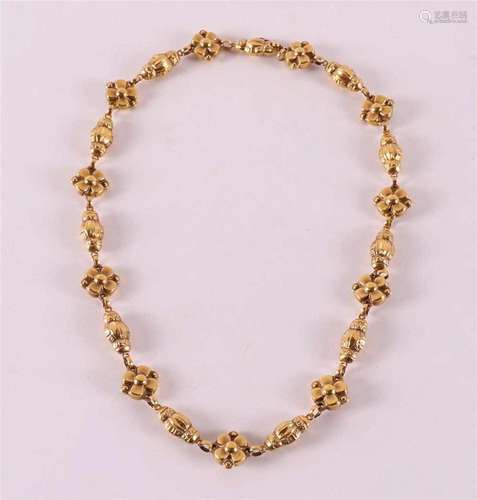 A gilt silver necklace, foreign.