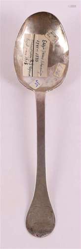 A second grade 835/1000 silver memorial spoon, late 17th cen...