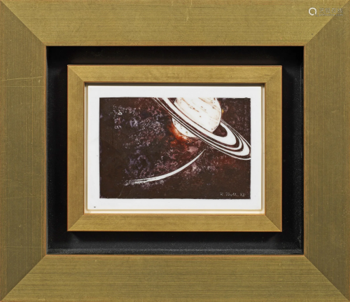 Porzellanbild "Saturn in seiner Umlaufbahn" von Ru...