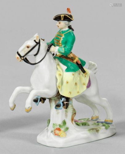 Miniaturfigur "Jägerin zu Pferde". Originaltitel