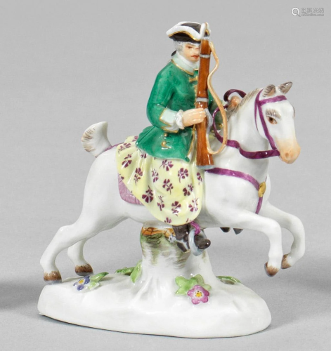 Miniaturfigur "Jägerin zu Pferde". Originaltitel