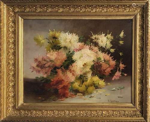 VAN COPPENOLLE Edmond  (c.1843/46-1915)Nature morte au bouqu...