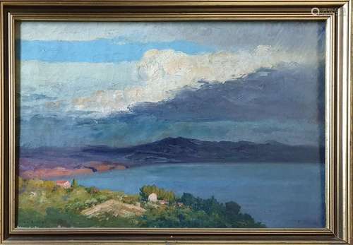 ALAUX François, 1878-1952,Vue du golfe de la Ciotat, 1920,hu...