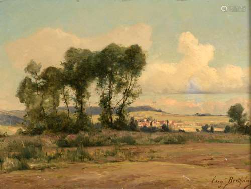 BERTHELON Eugène, 1830-1914,Paysage de campagne,huile sur ca...