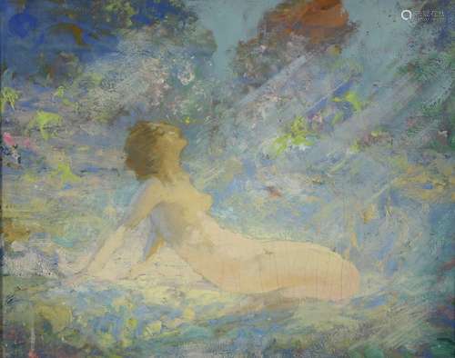 CHMAROFF Paul, 1874-1950Le bain de soleilhuile sur toile ren...