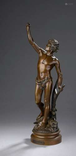 DROUOT Édouard, 1859 1945, Pax Labor, bronze à patines brun ...