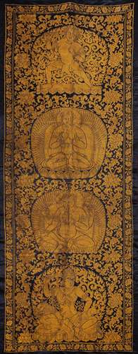 Silk Kesi Panel of Buddha