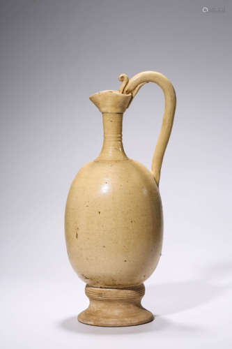 Carved Pottery Ewer