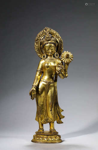 Gilt-Bronze Figure of Padmapani