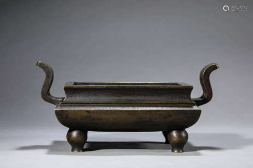 Bronze Double-Eared Censer