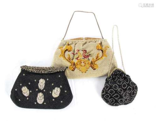 LOT OF 3 EVENING PURSE - 40s/50s