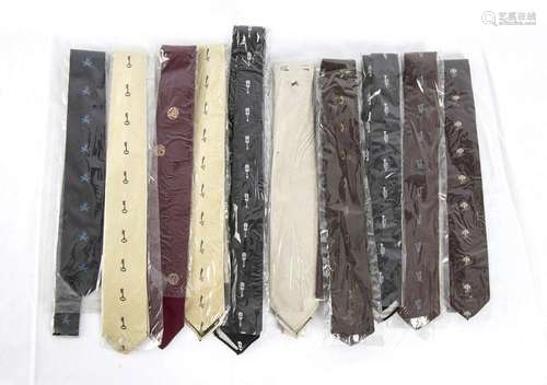 RIBOT - 10 SKINNY TIES - late 50s early 60s