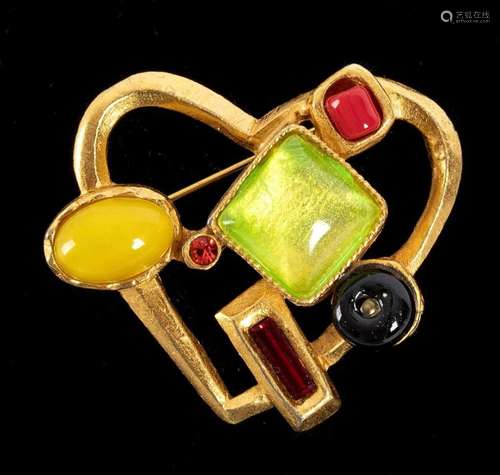 CHRISTIAN LACROIX - BROOCH - 90s