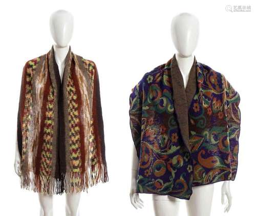 MISSONI - 2 WOOL SCARVES - 90s