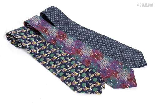 GIANFRANCO FERRÈ, MISSONI, GUCCI - LOT OF 3 TIES - 90s/2000s