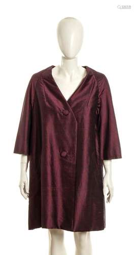 MAX MARA - SILK OVERCOAT - 60s