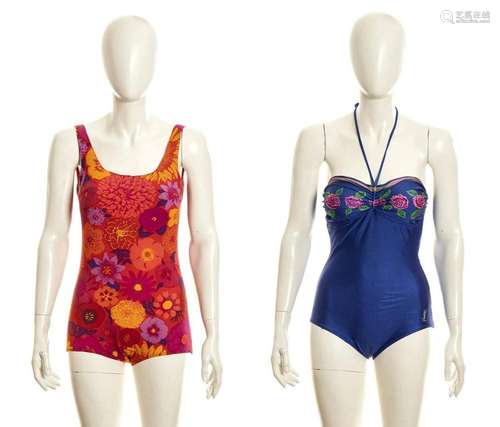 LOT OF 2 SWIMSUITS - Mid 60s / Mid 70s