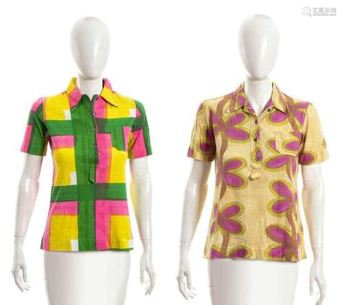 LIVIO DE SIMONE - 2 COTTON SHIRTS - 70s