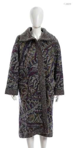 MISSONI (ATTRIBUTED) - DOUBLE FACE COAT - 80s/90s -