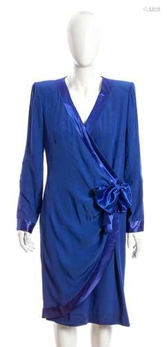 LORIS AZZARO - WRAP DRESS - late 80s