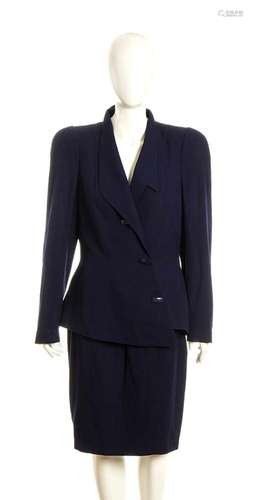 THIERRY MUGLER ACTIV - VISCOSE AND WOOL ENSEMBLE - 80s