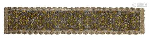 EMBROIDERED BORDER - XVIII century