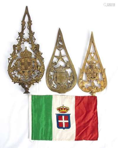 Various - Tips for flagpoles, Kingdom of Italy