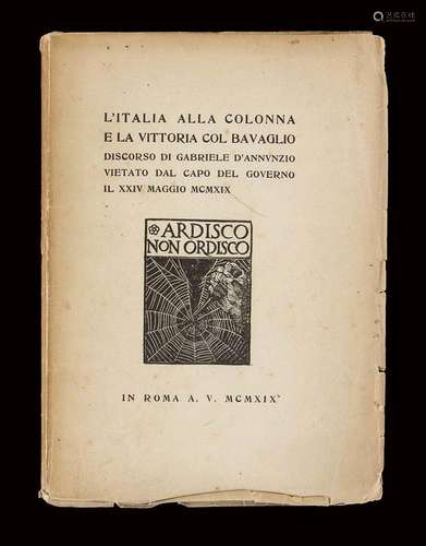 D'annunzio, Gabriele (Pescara, 12 marzo 1863 – Gardone R...