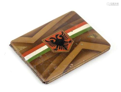 Albania, Kingdom of Italy - Patriotic cigarette case