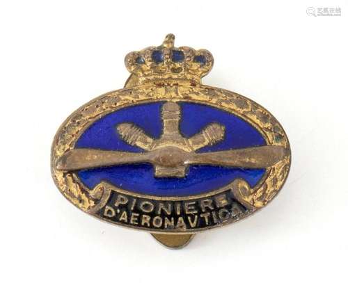 Italy, Kingdom Air Force Pioneer Buttonhole Badge