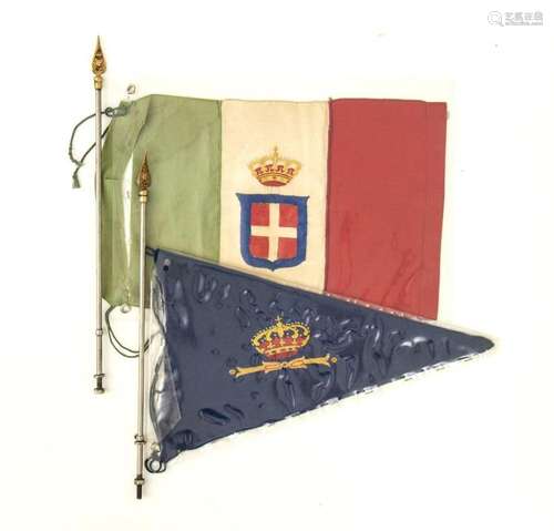 Italy, Kingdom Royal House Car Flags