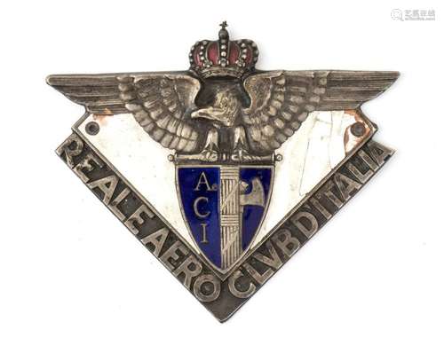 Italy, Kingdom Badge of the royal aeroclub of Italy