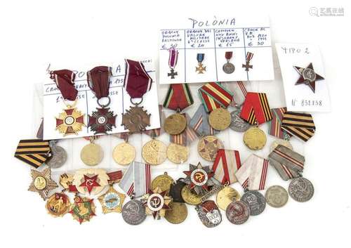 URSS - Large batch of medals