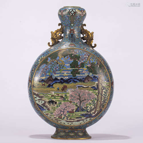 Cloisonne Enamel Moonflask