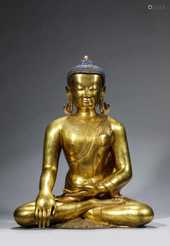 Gilt-Bronze Figure of Maitreya