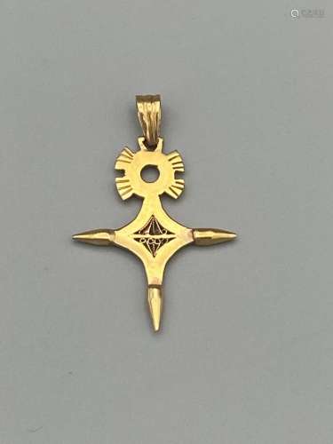 Pendentif croix du Sud en or 585 millièmes - P : 5,6 g