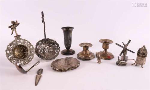 A lot of various mainly silver and plated, 20th century.