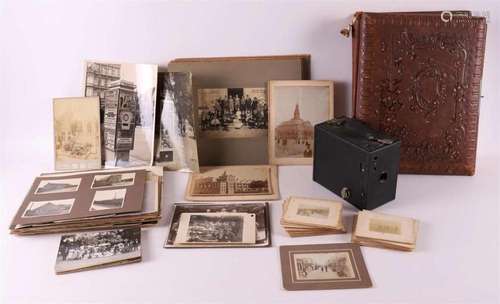 A lot of photography including photo album and box camera, e...