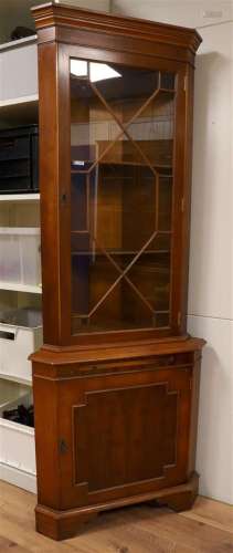 A two-door corner cabinet after an antique example, England ...