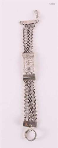 A second grade silver watch chain, early 20th century.