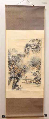 A Chinese scroll, China, 20th century.