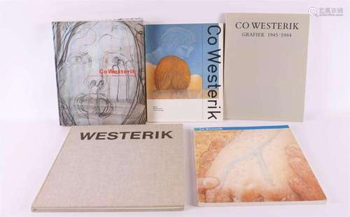 A lot of five art books related to Co Westrik.