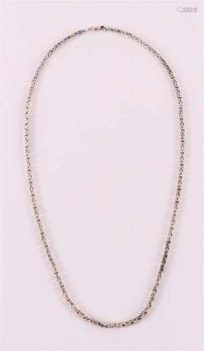 A 1st grade silver necklace, king's link