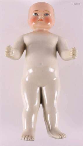 A porcelain bath doll/Badepuppe, so-called Nacktfrosch',...